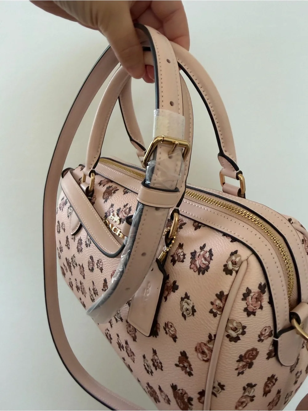 Coach structured satchel